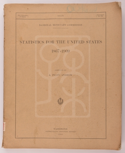 1910年《美国1867-1909年统计资料》（Statistics For The United States 1867-1909）