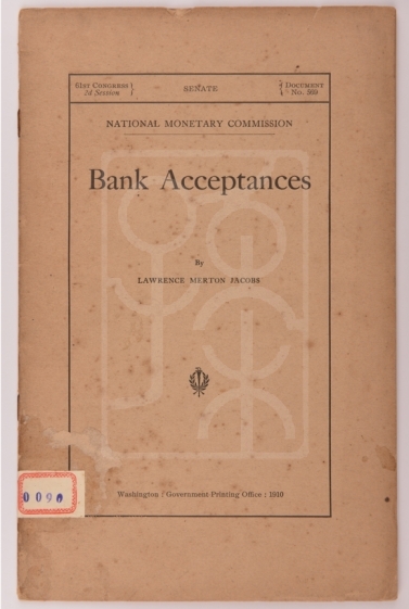1910年《银行承兑》（Bank Acceptances）