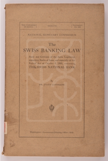 1910年《瑞士银行法》（The Swiss Banking Law）
