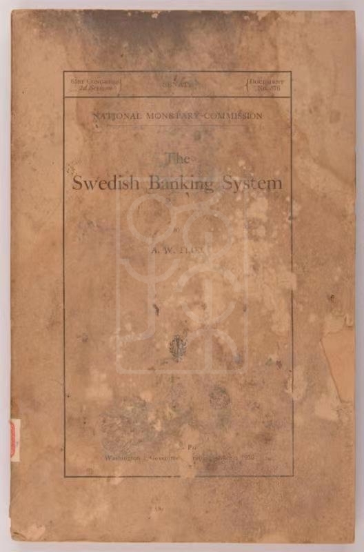 1910年《瑞典银行制度》（The Swedish Banking System） 