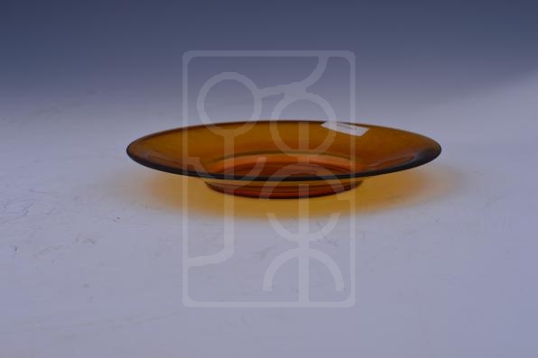 宋庆龄使用过的茶色玻璃碟