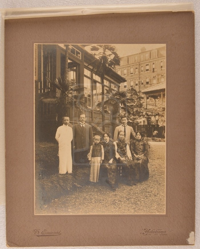 1914年9月20日宋家成员在横滨的合影照片