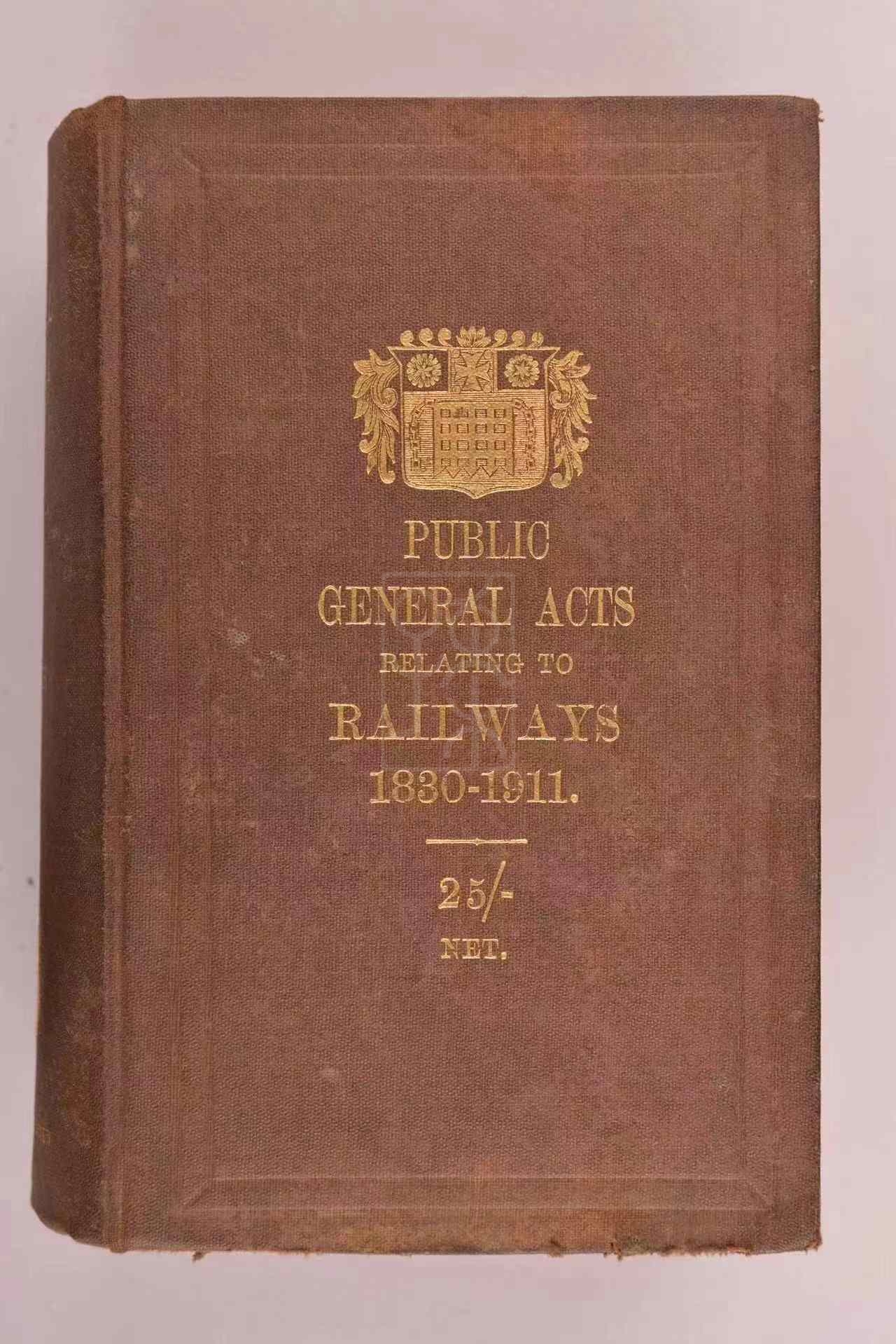 1912年版《别克的铁路总条例》（Biggs General Railway Acts）