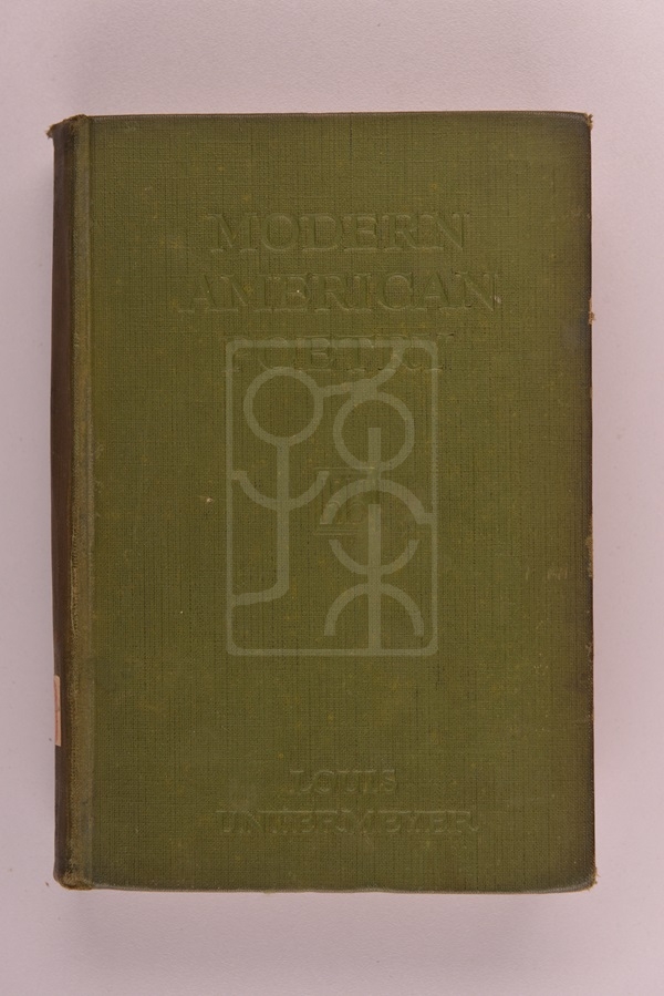 1921年版《现代美国诗歌》(Modern American Poetry)