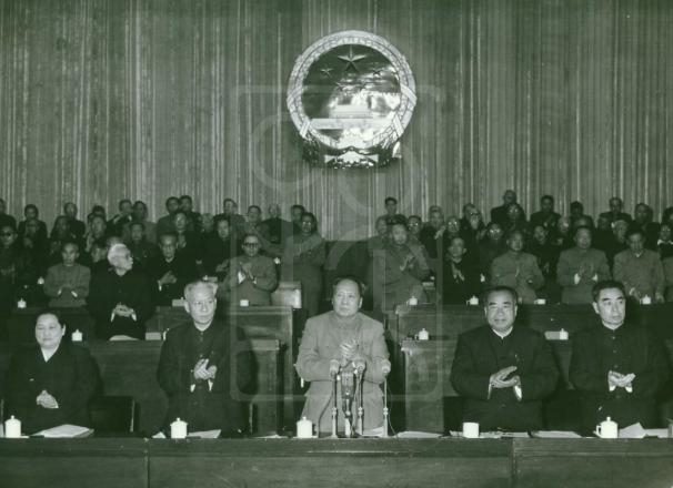 1959年宋庆龄出席第二届全国人民代表大会第一次会议留影