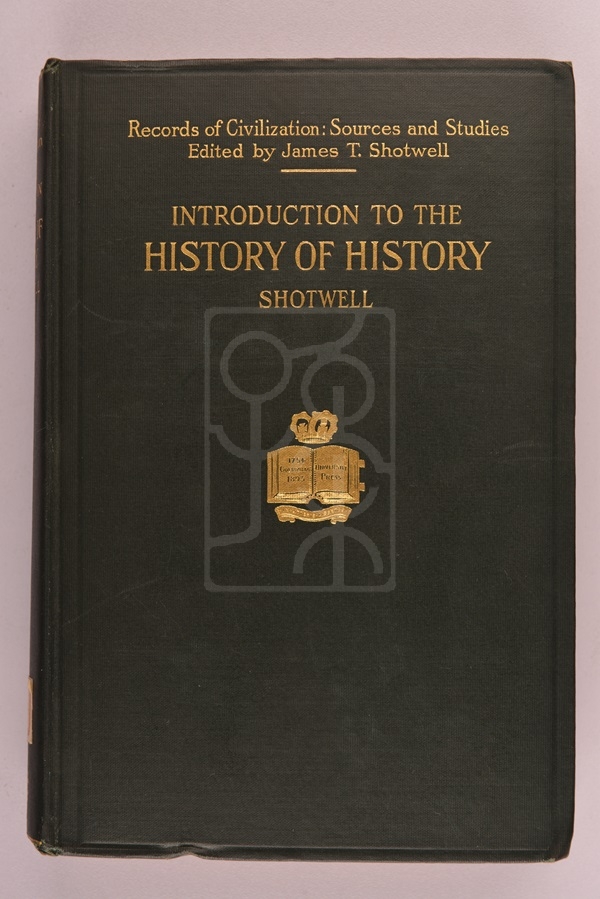 1922年版《史学史入门》(An Introduction to the History of History)