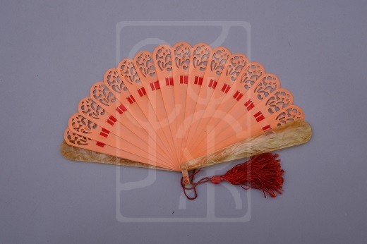 桔色赛璐璐折扇