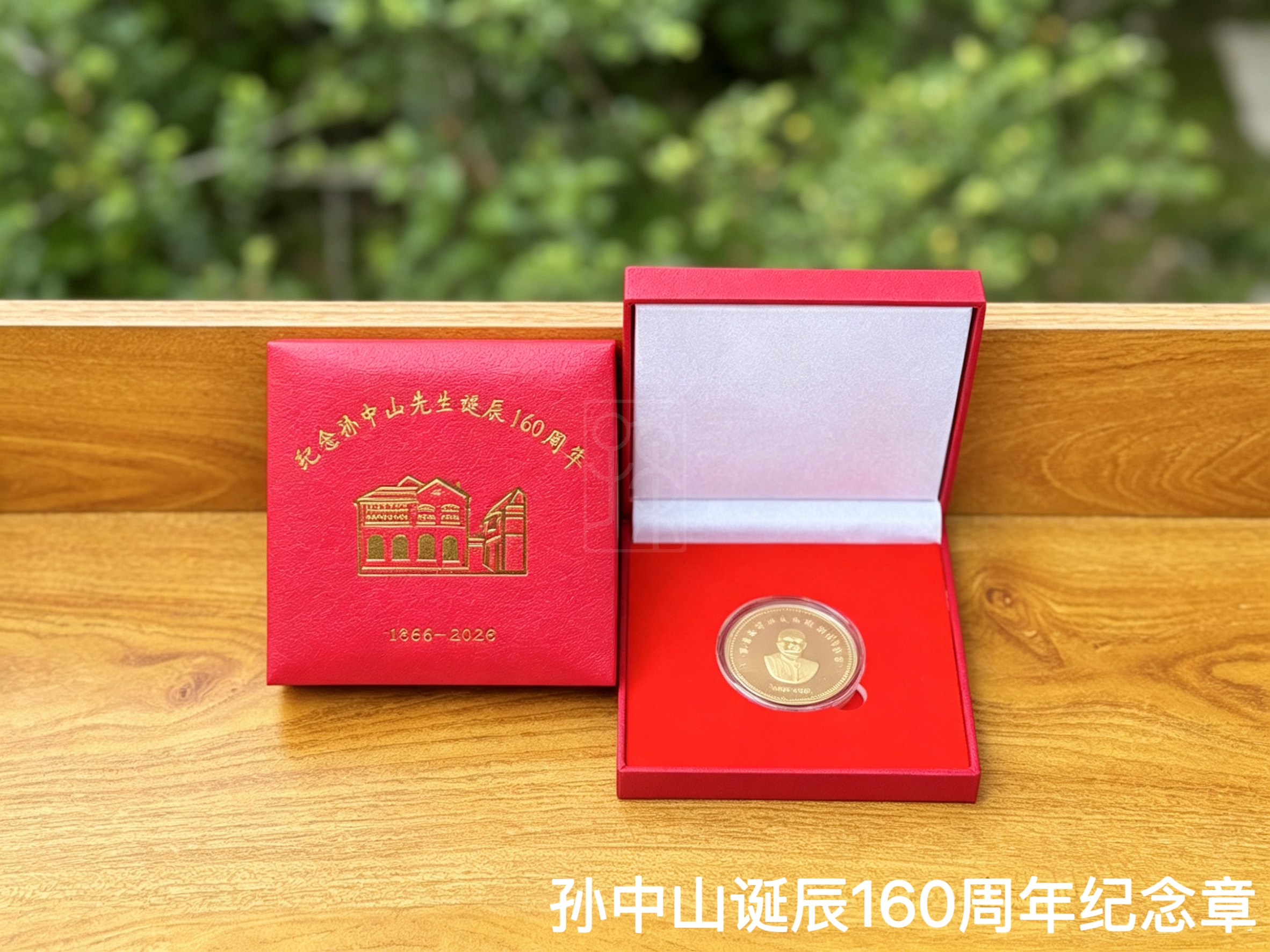 孙中山诞辰160周年纪念章